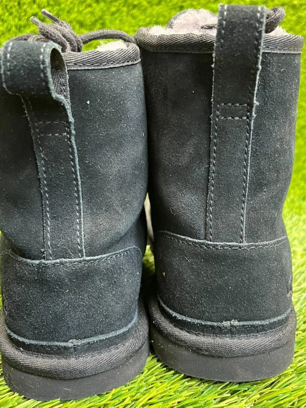 UGG Harkley Mens Size 9 Black Casual Outdoor Waterproof Suede Chukka Boots